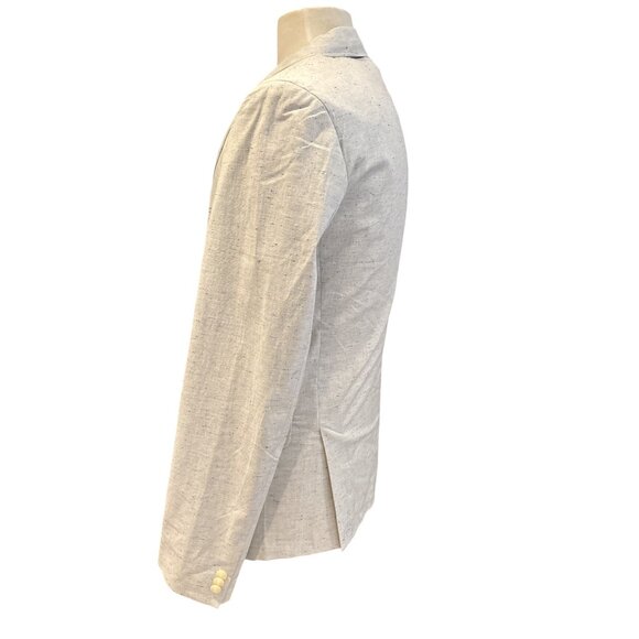 Hugo Boss Mens Light Gray Speckled Blazer Size 40 - Picture 2 of 14